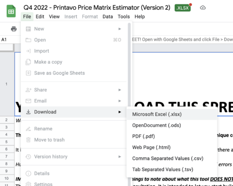 How To: Make a Screen Printing Pricing Matrix (Free Download)