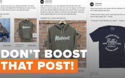 Why Your Screen Printing Shop Should Never Boost a Post on Facebook | John Amato from Jupmode