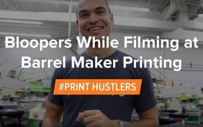 Bloopers While Filming at Barrel Maker Printing