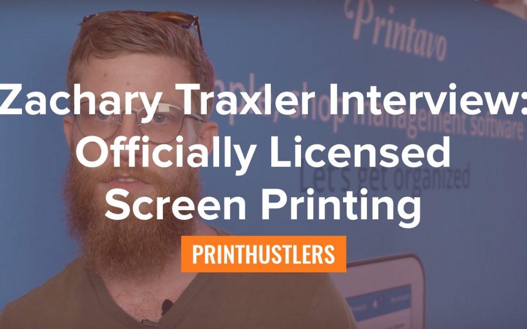 Zachary Traxler from Traxler Printing and Alma Mater Wear: Officially Licensed Screen Printing