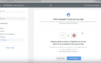 Connecting Typeform to Printavo Using Zapier