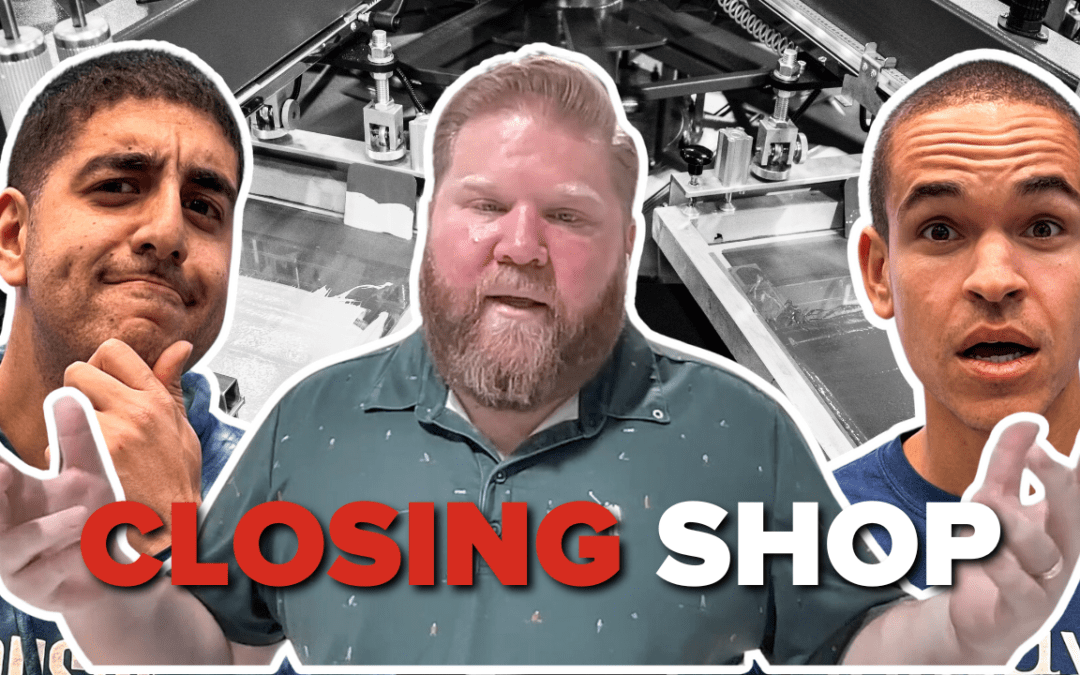 Shutting Down His Screen Printing Shop – Here’s Why